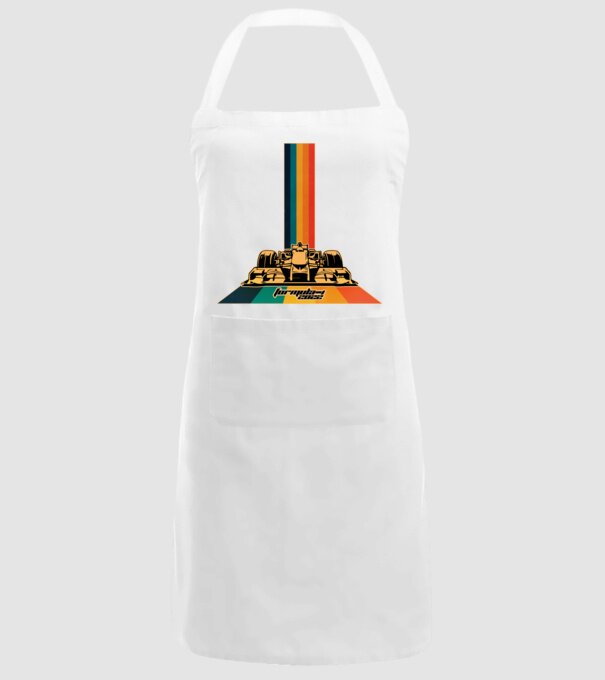 f1 retro car model alb pe tricou