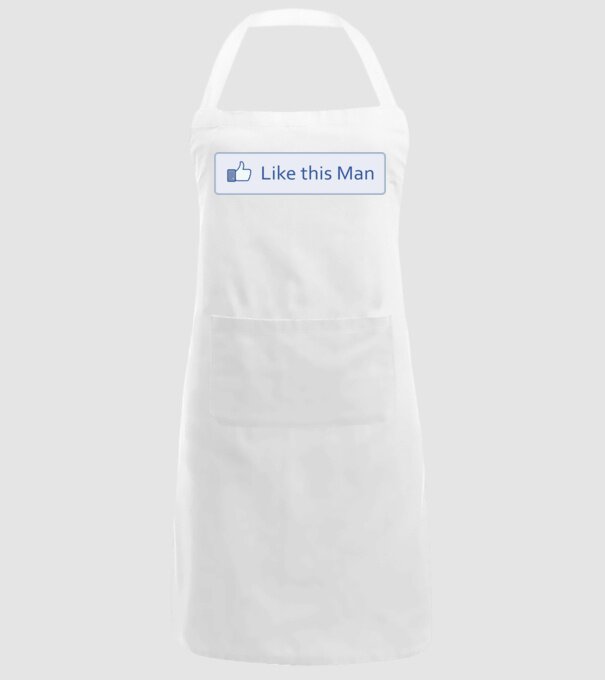 Like this man model alb pe tricou