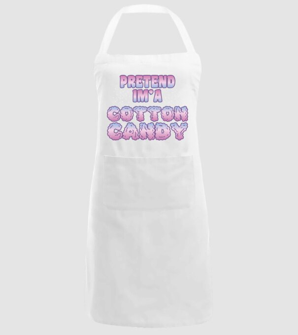 Vată de zahăr carnaval model alb pe tricou