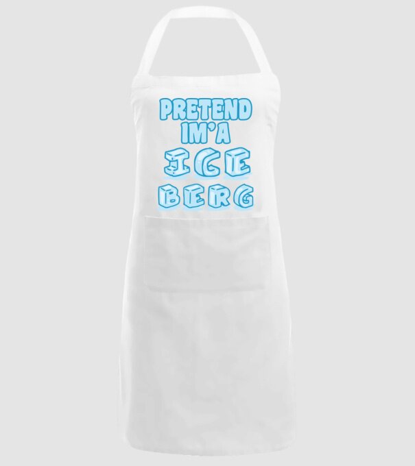 Iceberg carnaval model alb pe tricou