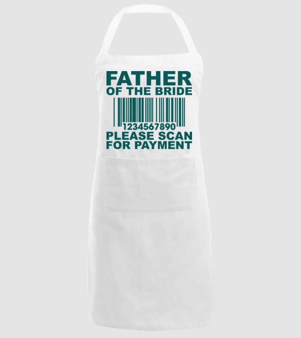 Father of the bride model alb pe tricou
