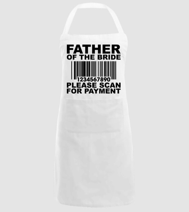 Father of the bride model alb pe tricou