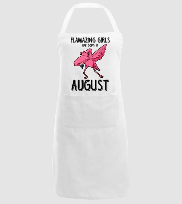 Flamazing girls are born in august black model alb pe tricou