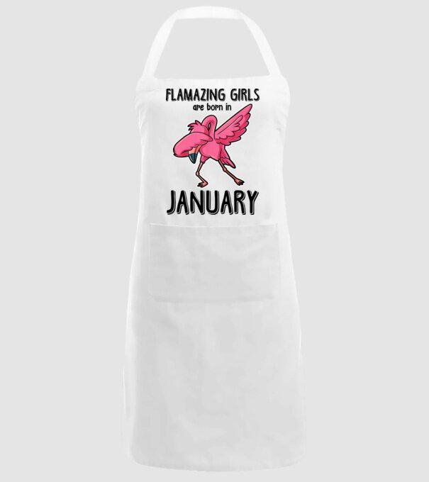 Flamazing girls are born in january black model alb pe tricou