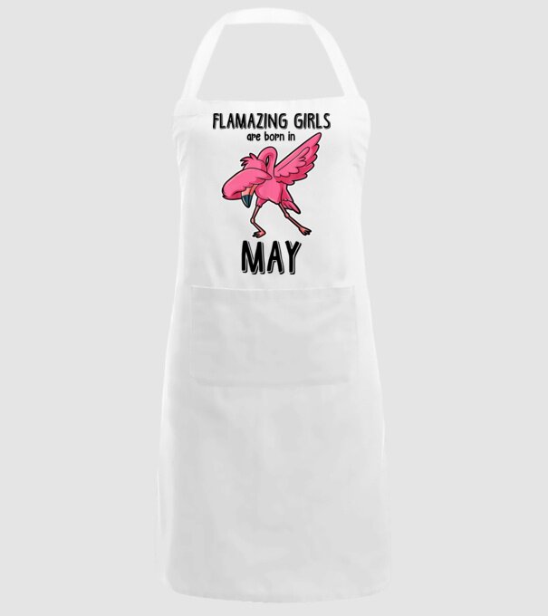 Flamazing girls are born in may black model alb pe tricou