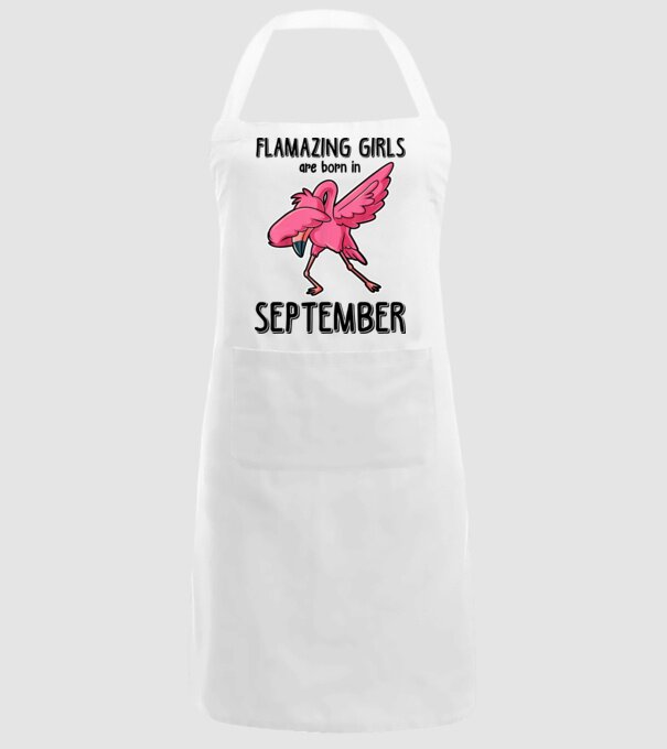 flamazing girls are born in september black model alb pe tricou