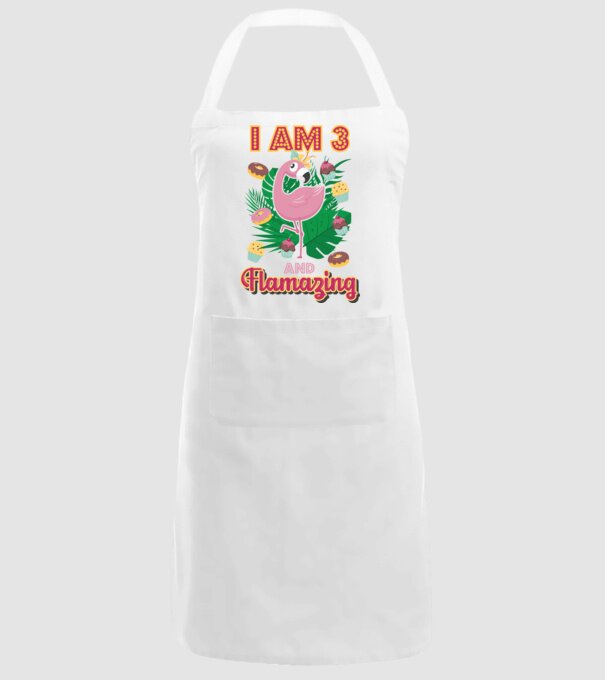 FLAMAZING Birthday 3 Years old model alb pe tricou