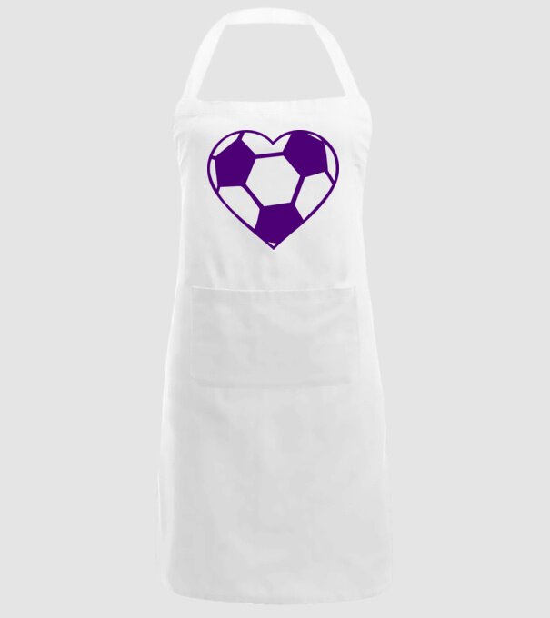 inimă fotbal model alb pe tricou