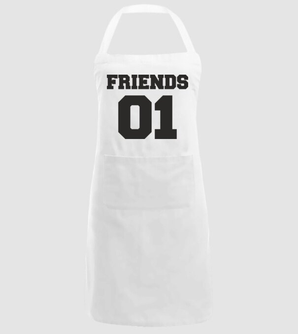 Friends 01 model alb pe tricou