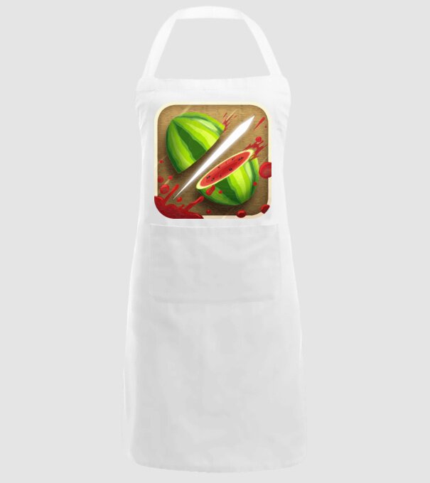 Fruit Ninja Icon model alb pe tricou