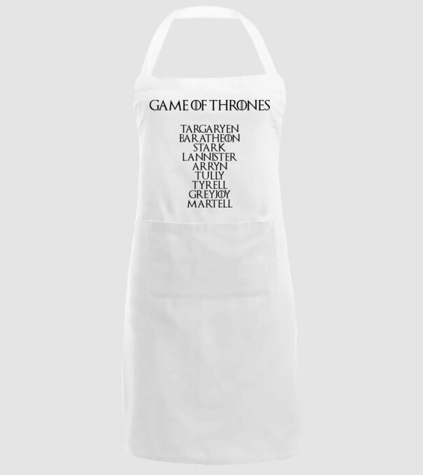 Game of Thrones model alb pe tricou