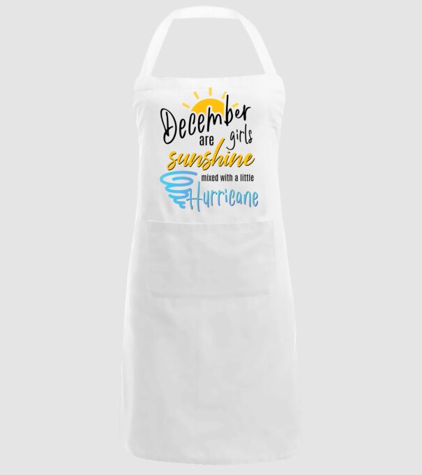 December Girls are Sunshine mixed with a little Hurricane model alb pe tricou
