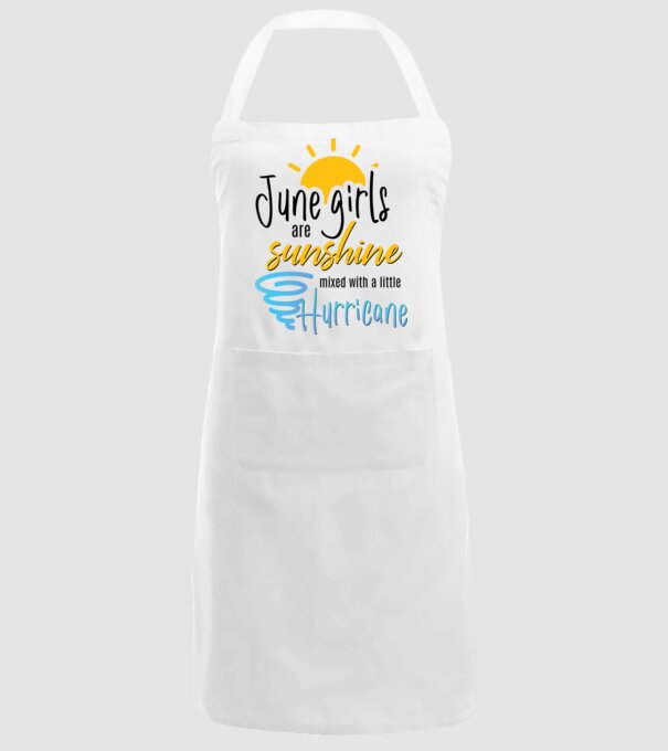 June Girls are Sunshine mixed with a little Hurricane model alb pe tricou