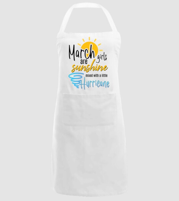 March Girls are Sunshine mixed with a little Hurricane model alb pe tricou