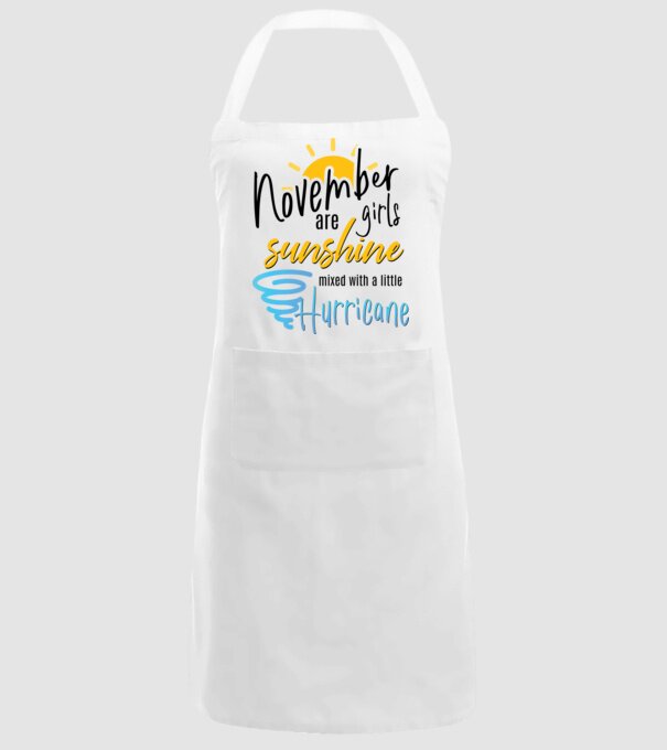 November Girls are Sunshine mixed with a little Hurricane model alb pe tricou