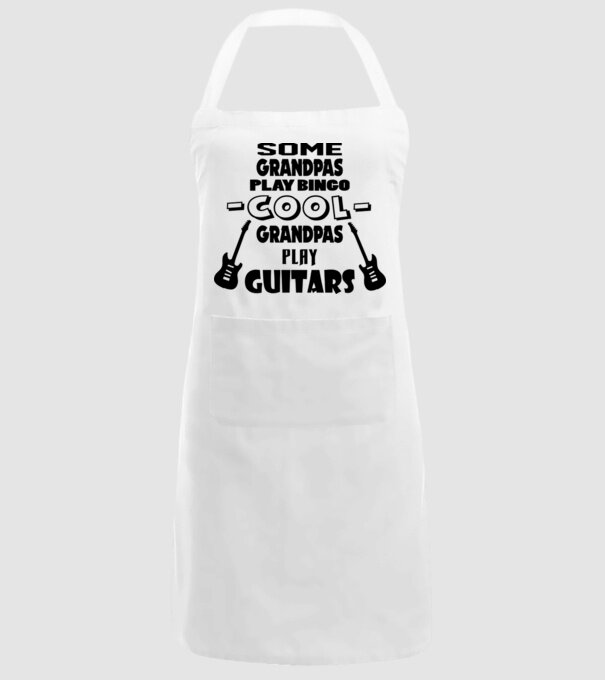 Bunic chitarist model alb pe tricou