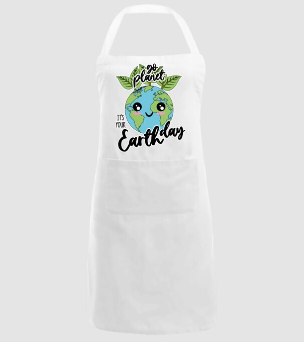 Go planet its your earth day model alb pe tricou