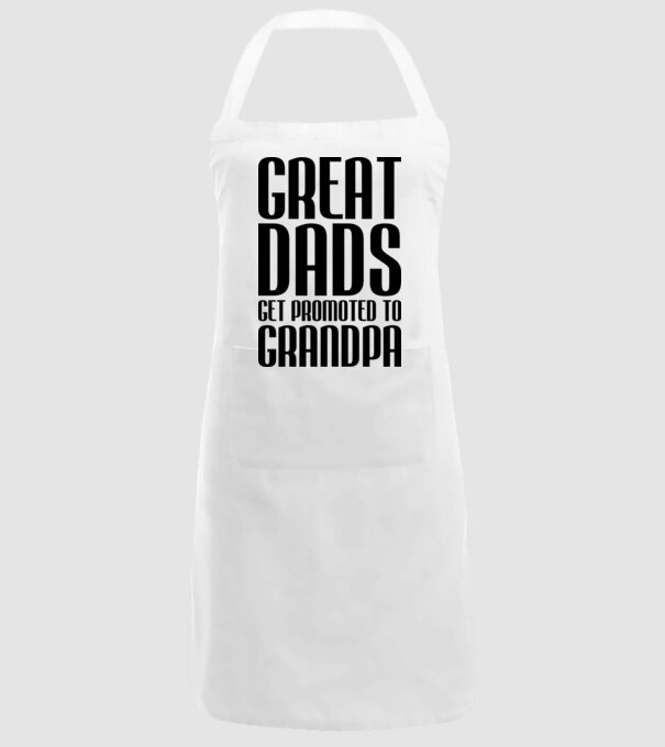 Great dads get promoted model alb pe tricou