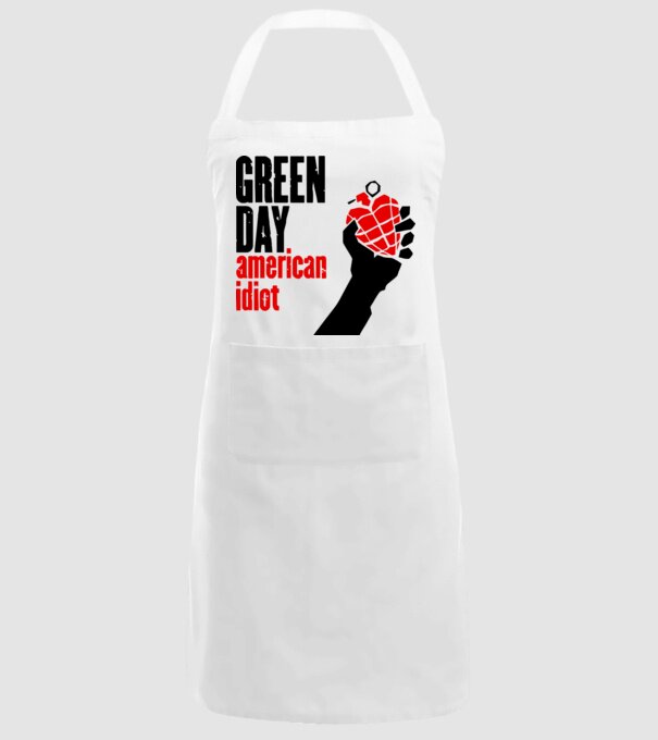Greenday model alb pe tricou