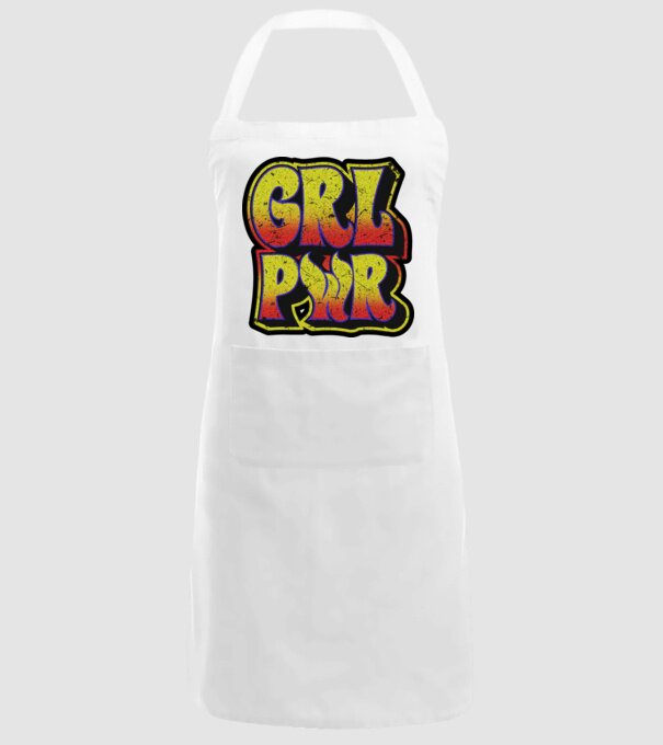 Girl power model alb pe tricou