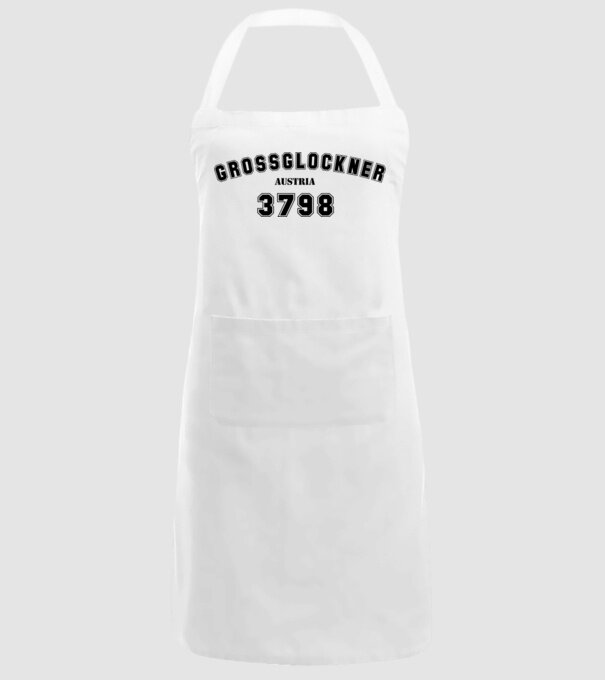 Grossglockner model alb pe tricou
