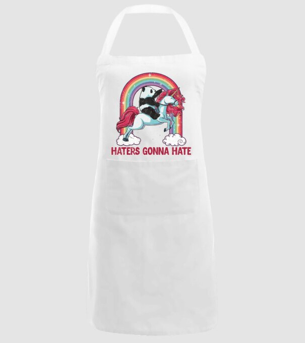 HATERS GONNA HATE model alb pe tricou