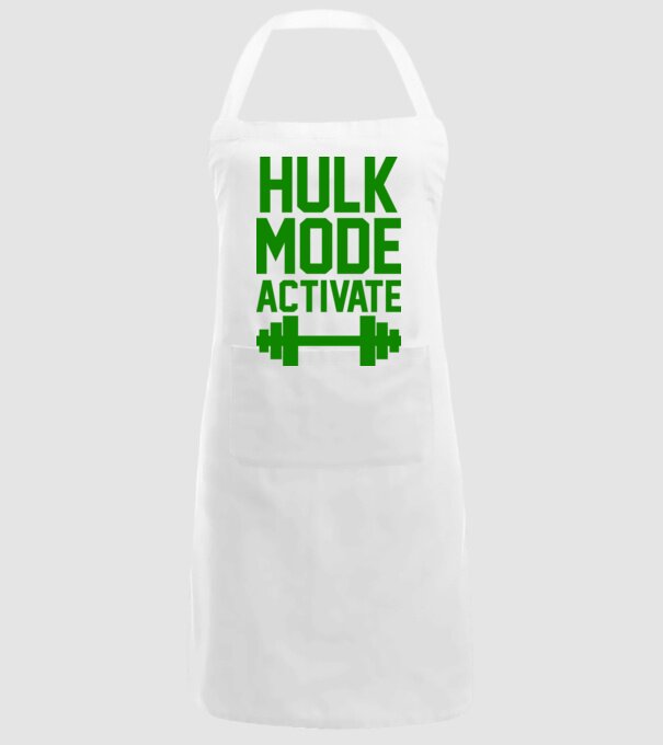 Hulk mode model alb pe tricou