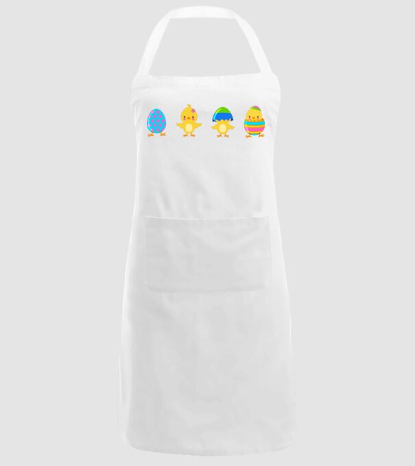 Paște numai pui model alb pe tricou