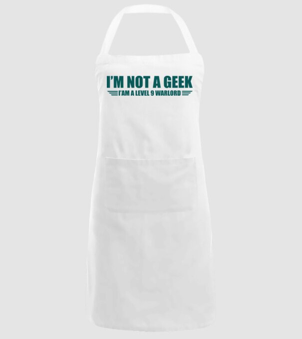 'I''m not a geek' model alb pe tricou
