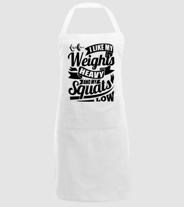 I like my weights model alb pe tricou