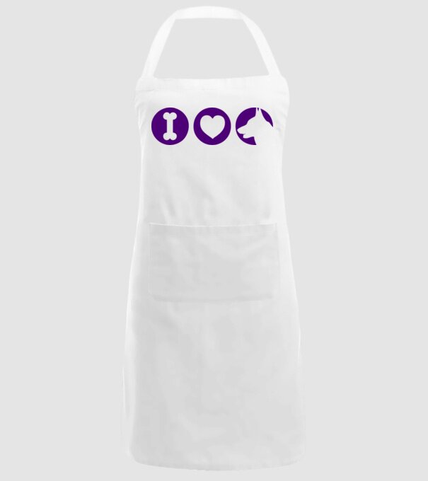 I Love model alb pe tricou