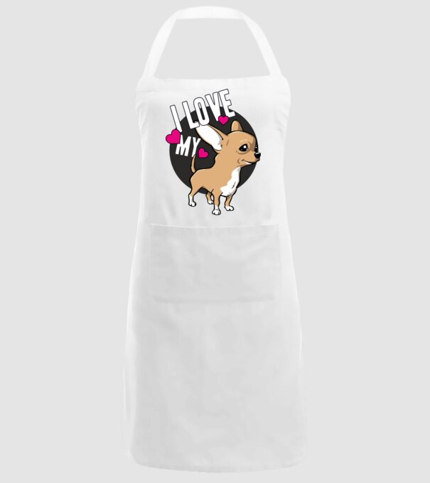 I love my Chihuahua model alb pe tricou