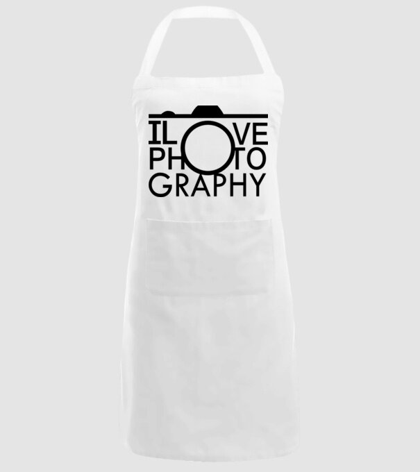 I love photography model alb pe tricou
