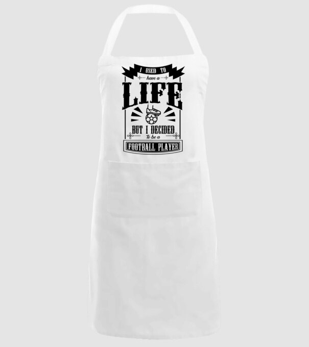 I used to have a life FOTBALIST model alb pe tricou