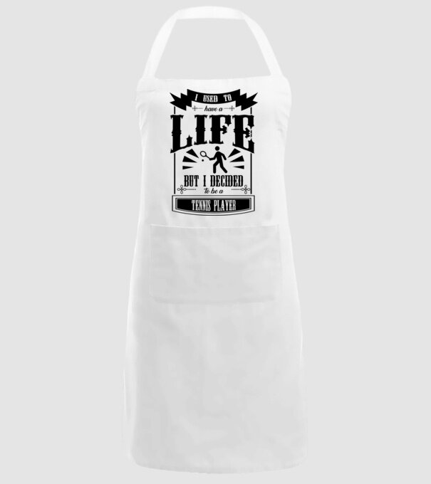 I used to have a life JUCĂTOR TENIS model alb pe tricou