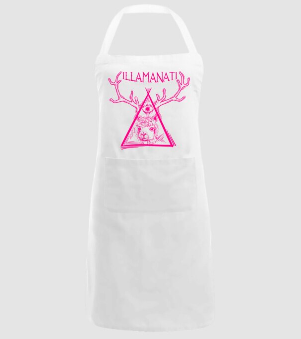 Illamanati model alb pe tricou