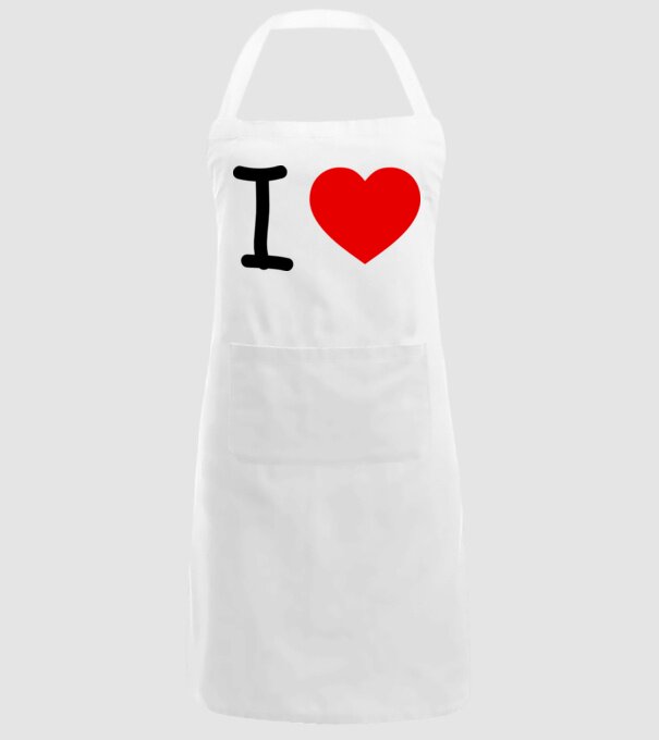 ilove model alb pe tricou