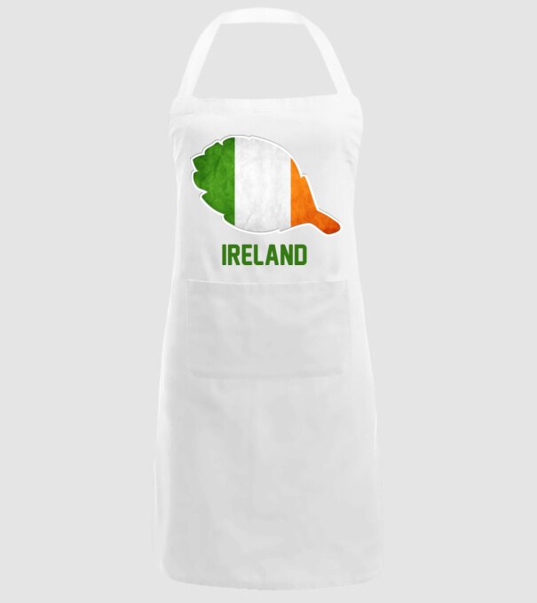 Steag irlandez model alb pe tricou