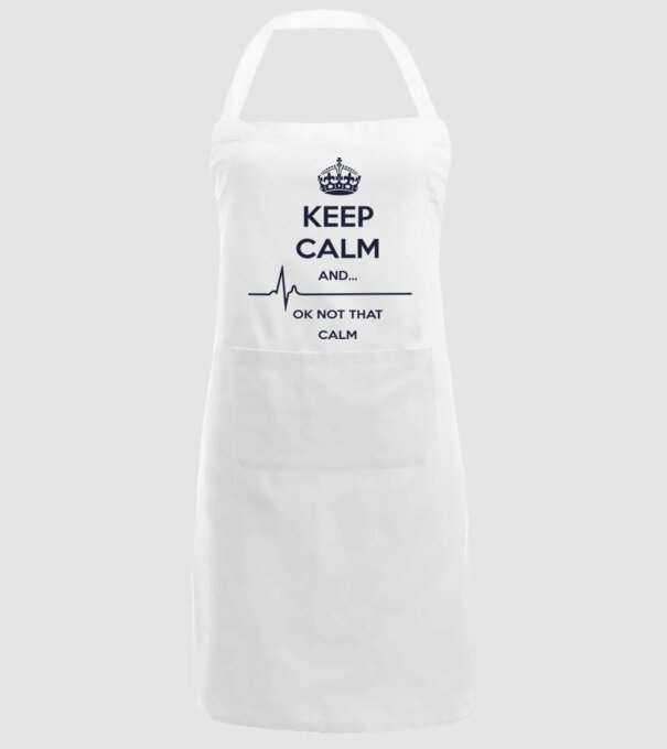 Keep calm and... Ok not that calm model alb pe tricou