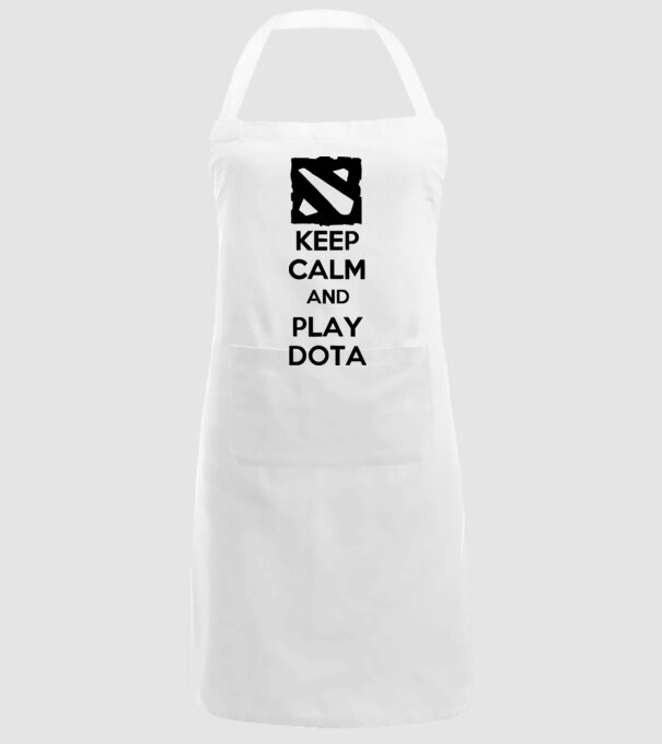 keep calm play dota model alb pe tricou