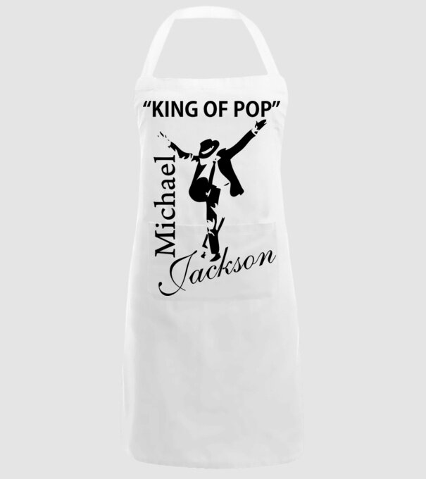 King Of Pop model alb pe tricou