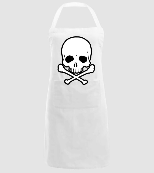 Craniu model alb pe tricou