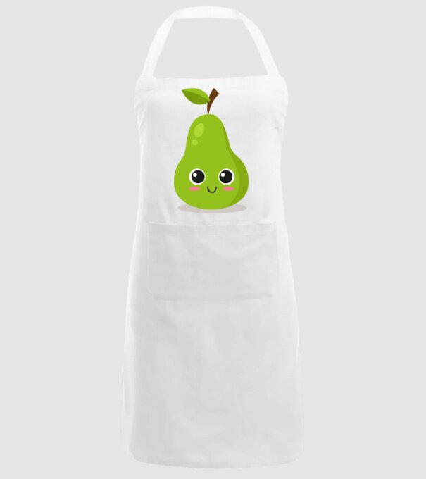 Pere model alb pe tricou