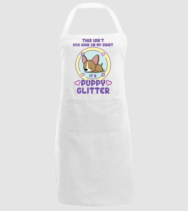 Paiete câine model alb pe tricou