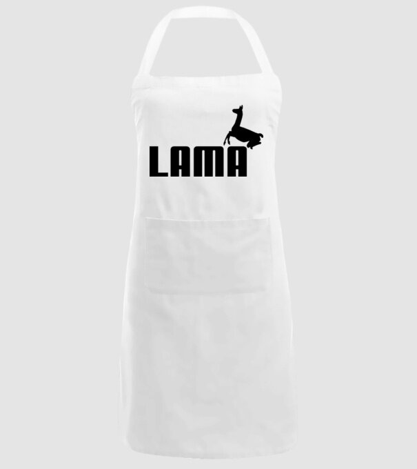 Lama puma model alb pe tricou