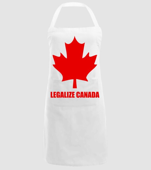 Legalize Canada model alb pe tricou