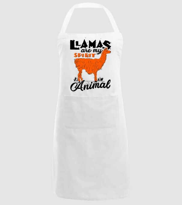 Llamas are my spirit animal model alb pe tricou