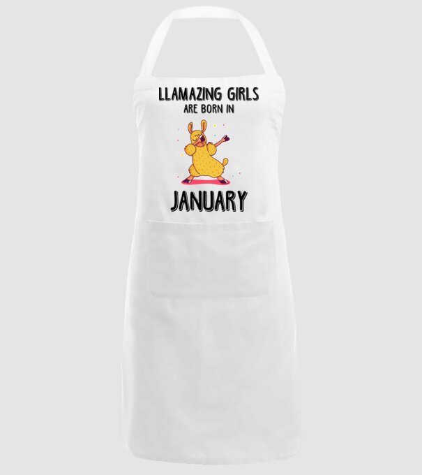 llamazing girls are born in january black model alb pe tricou