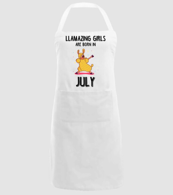 Llamazing girls are born in july black model alb pe tricou