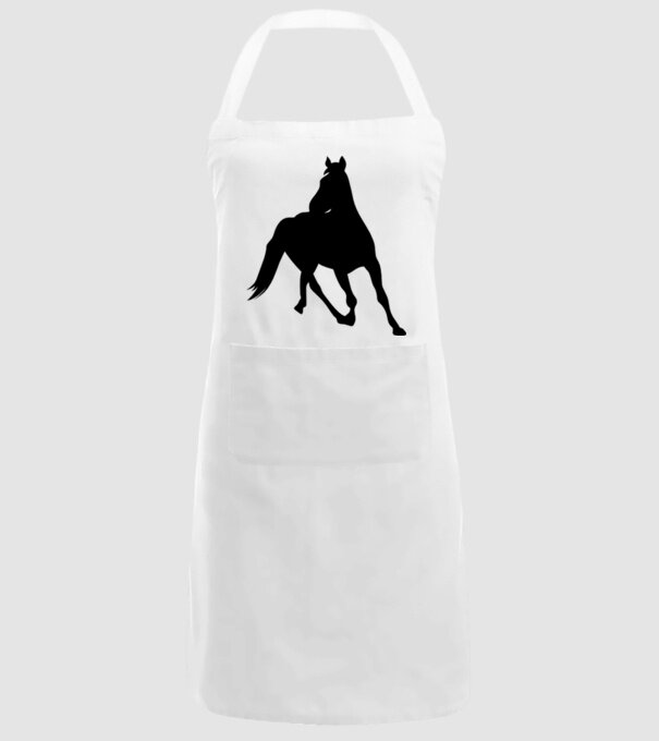 cal model alb pe tricou